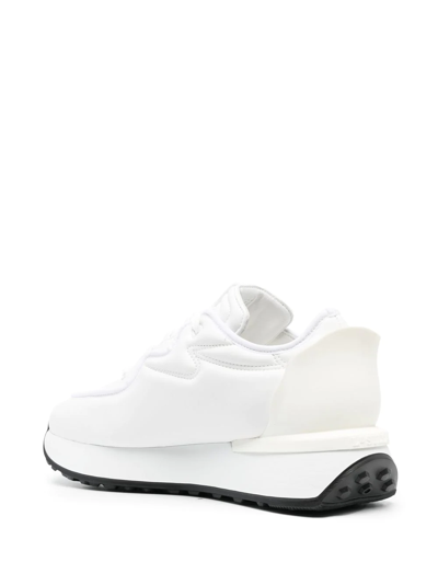 Shop Le Silla Petalo Lace-up Sneakers In White
