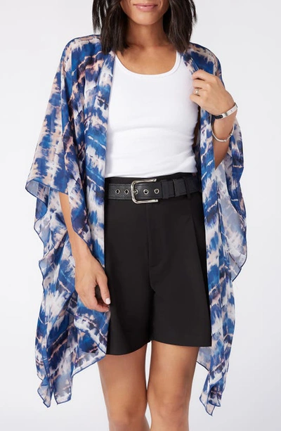 Shop Karen Kane Tie Dye Open Front Jacket In T/ D