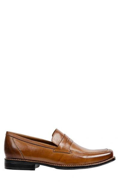 Shop Sandro Moscoloni Leather Penny Loafer In Tan