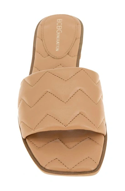 Shop Bcbg Lindy Slide Sandal In Tan