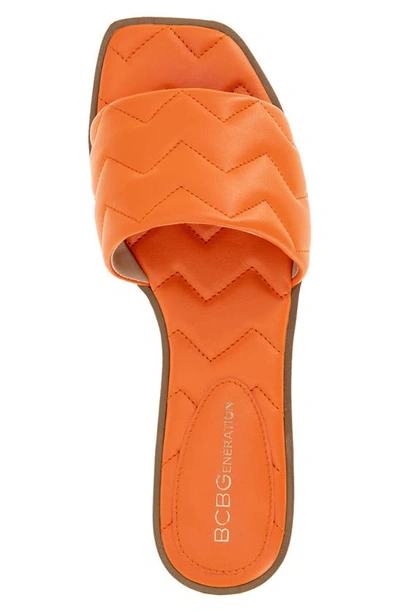 Shop Bcbg Lindy Slide Sandal In Spicy Orange