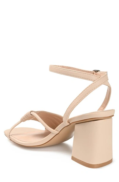 Journee Collection Shillo Pleated Sandal In Taupe