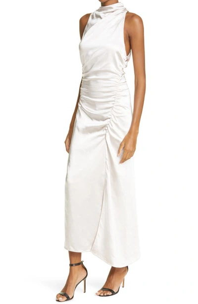 Shop A.l.c Inez Sleeveless Ruched Dress In Pink Tint