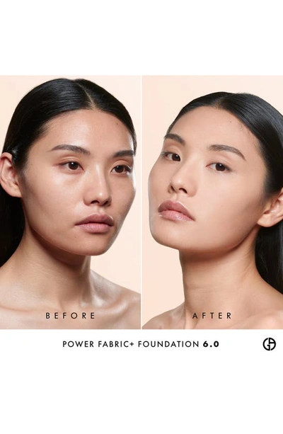 Shop Giorgio Armani Power Fabric+ Foundation Spf 25 In 6