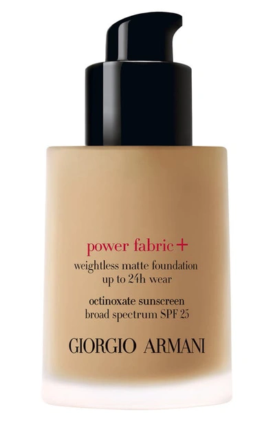 Shop Giorgio Armani Power Fabric+ Foundation Spf 25 In 6