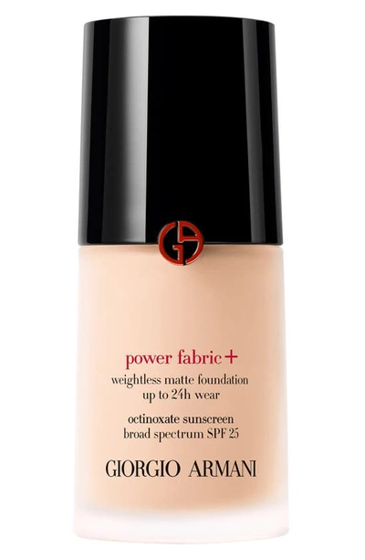 Shop Giorgio Armani Power Fabric+ Foundation Spf 25 In 1