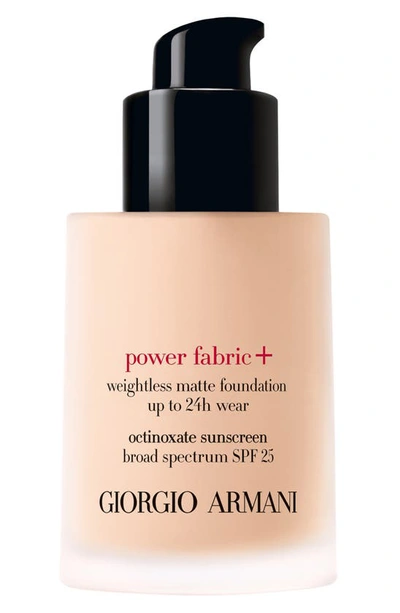 Shop Giorgio Armani Power Fabric+ Foundation Spf 25 In 1