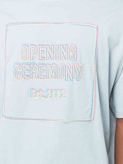 Shop Opening Ceremony Logo-print T-shirt In Blue
