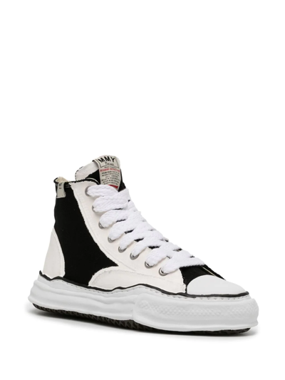 Miharayasuhiro Black & White Peterson High-top Sneakers In Weiss
