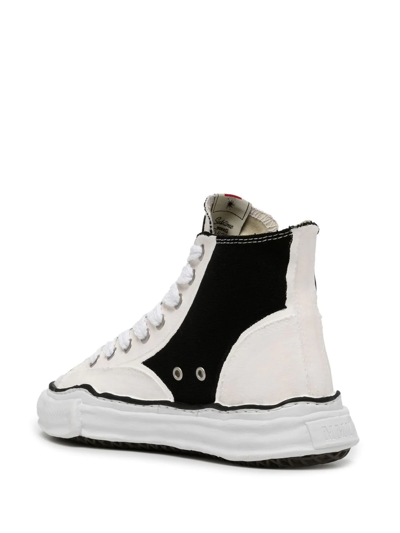 Miharayasuhiro Black & White Peterson High-top Sneakers In Weiss
