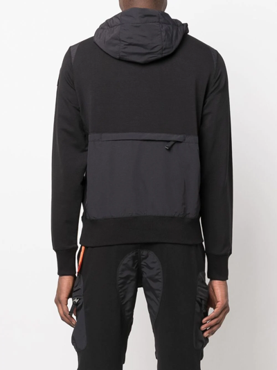 Parajumpers Electra Logo-print Fleece Hoodie In Black