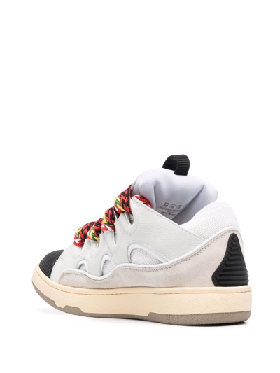 Lanvin Round Toe Sneakers In Grey