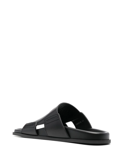 Valentino Vlogo Signature Slide Sandals In Black