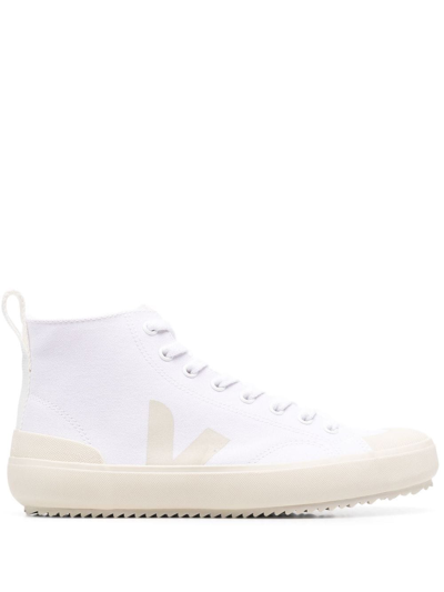 Shop Veja High-top Canvas Sneakers In Weiss