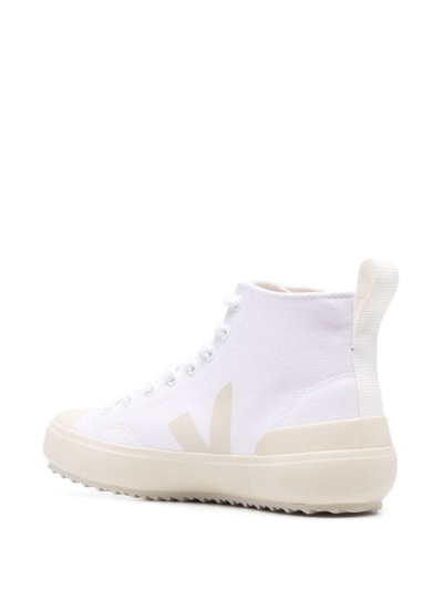 Shop Veja High-top Canvas Sneakers In Weiss