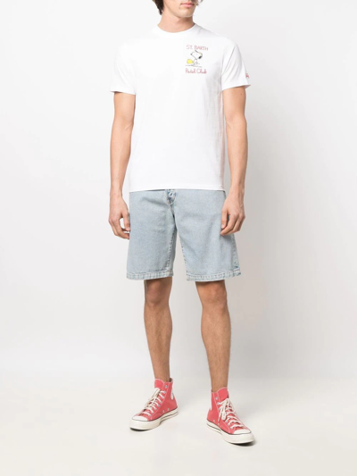 Mc2 Saint Barth X Peanuts™ Snoopy Padel Club T-shirt In White