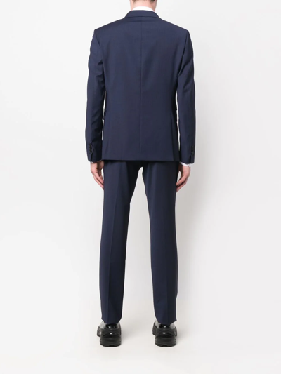 Shop Neil Barrett Single-breasted Two-piece Suit In Blau