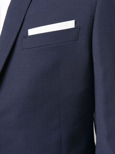 Shop Neil Barrett Single-breasted Two-piece Suit In Blau