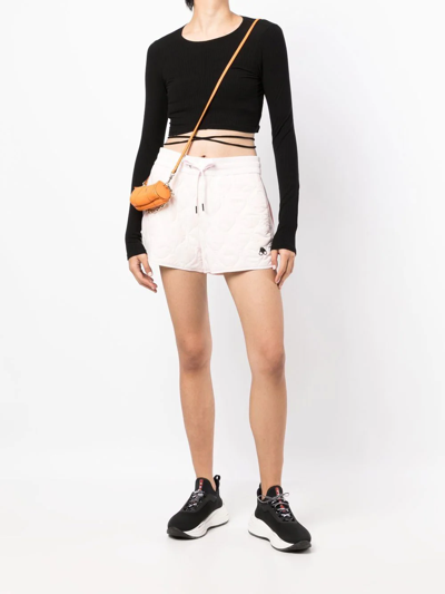 Moose Knuckles Quilted Recycled Nylon Shorts In Rosa