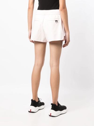 Moose Knuckles Quilted Recycled Nylon Shorts In Rosa