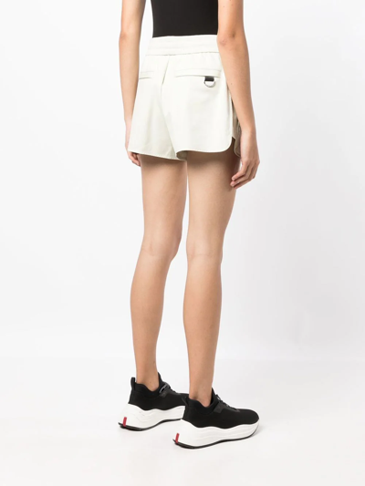 Shop Moose Knuckles Quilted Recycled Nylon Shorts In Grün