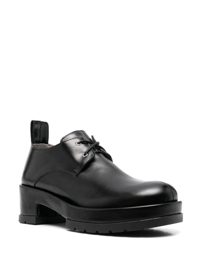 Sapio Block-heel Oxford Shoes In Schwarz