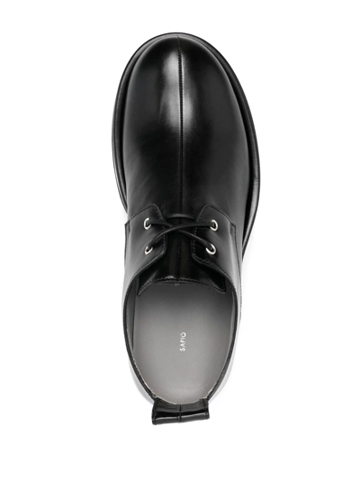 Shop Sapio Block-heel Oxford Shoes In Schwarz
