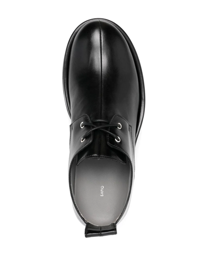 Sapio Block-heel Oxford Shoes In Schwarz