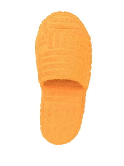 Shop Bottega Veneta Resort Sponge Slides In Orange