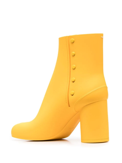 Shop Maison Margiela Tabi 80mm Ankle Boots In Gelb