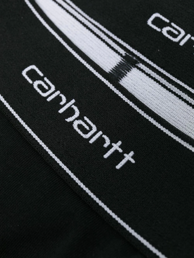 Carhartt Two-pack Logo-print Waistband Boxers In Black