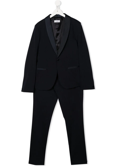Shop Paolo Pecora Teen Two-piece Dinner Suit In Blue