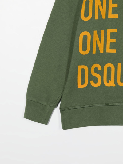 Shop Dsquared2 One Life One Planet Sweatshirt In Green
