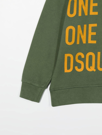 Dsquared2 Long Sleeve Sweatshirt In Green