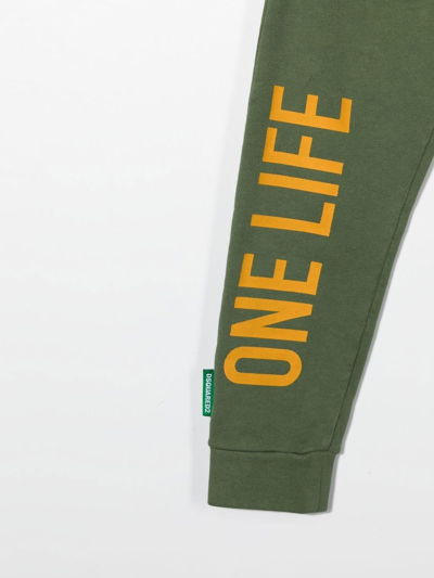 Dsquared2 One Life One Planet Trousers In Green