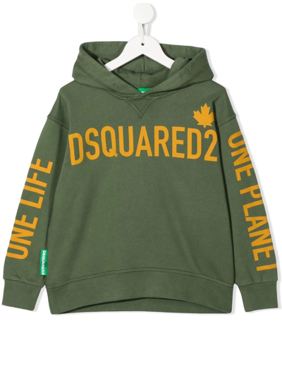 Dsquared2 D2s602u Slouch Fit Sweat-shirt Dsquared In Green