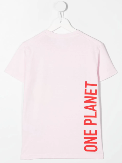 Shop Dsquared2 Smiley-print Short-sleeve T-shirt In Pink