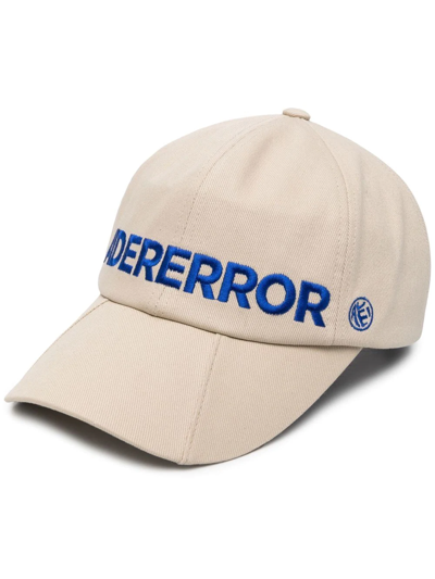Shop Ader Error Embroidered-logo Baseball Cap In Neutrals