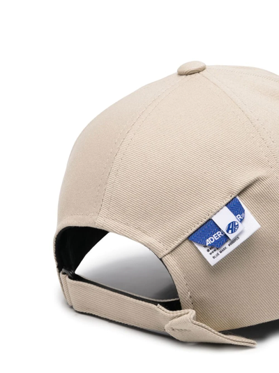 Shop Ader Error Embroidered-logo Baseball Cap In Neutrals
