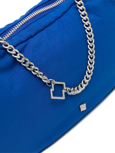 Shop Ader Error Hobo Logo-charm Tote In Blue