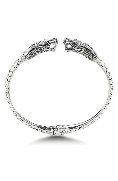 Shop Samuel B. Sterling Silver Dragon Head Hinged Bangle Bracelet