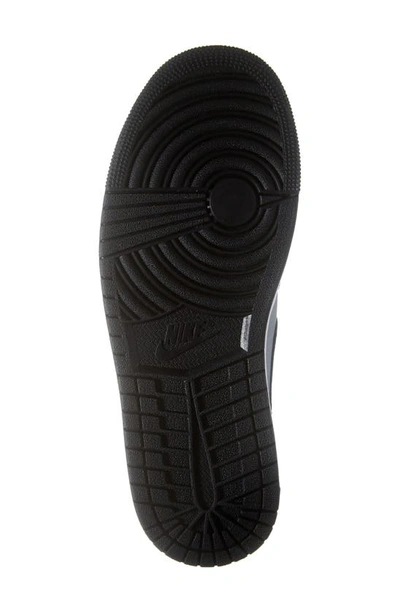 Shop Jordan Nike Air  1 Mid Sneaker In Grey/ Black/ Red