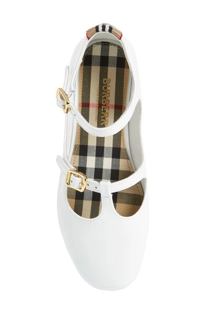 Shop Burberry Jesse Mary Jane In Optic White