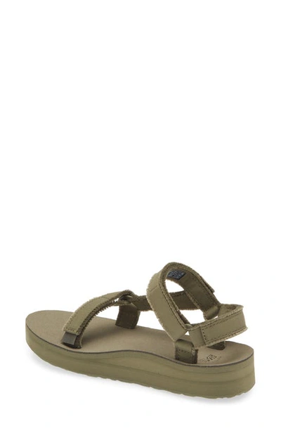 Shop Teva Midform Universal Canvas Sandal In Olive