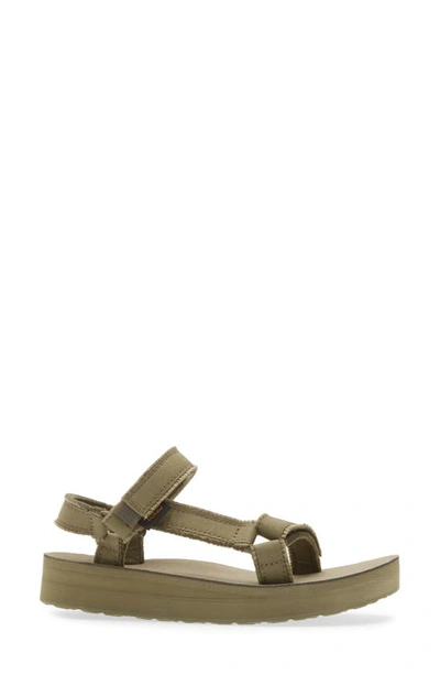 Teva Midform Universal Canvas Sandals In Olive
