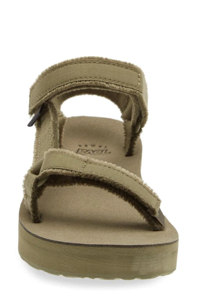 Shop Teva Midform Universal Canvas Sandal In Olive