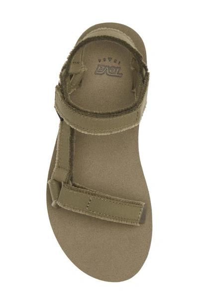 Shop Teva Midform Universal Canvas Sandal In Olive