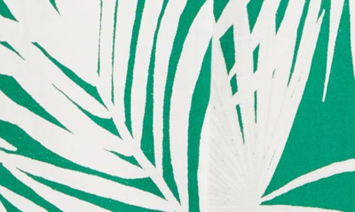 Shop Milly Palm Print Cotton Blend Sundress In Leaf Multi