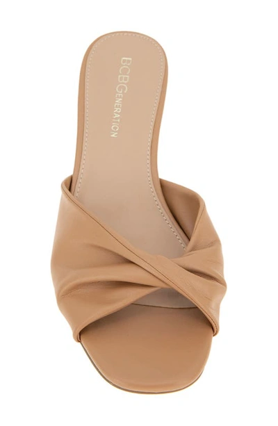 Shop Bcbg Mebba Slide Sandal In Tan