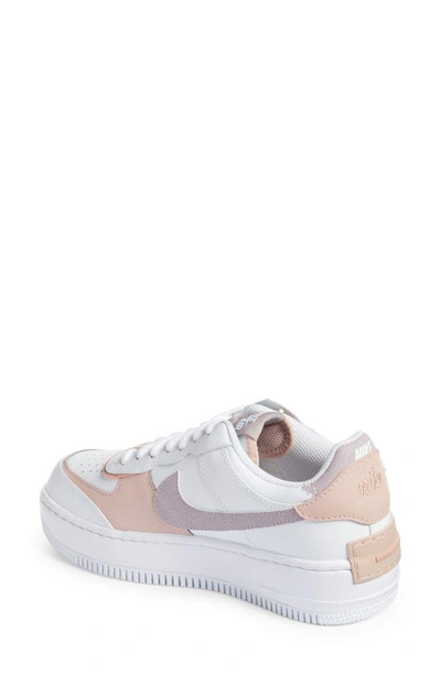 Shop Nike Air Force 1 Shadow Sneaker In White/ Amethyst Ash/ Pink